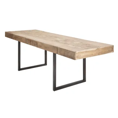 Stół jadalny MUMBAI ALL. 160x90x77 cm - Długość całkowita 240 (Akacja nilotica)